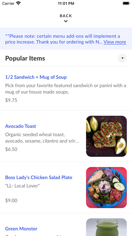 #3. New Moon Cafe SC (iOS) 由: ChowNow