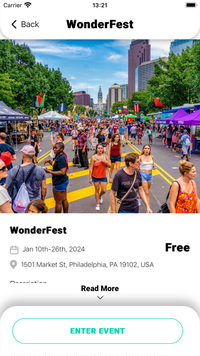 Upped Events Screenshot