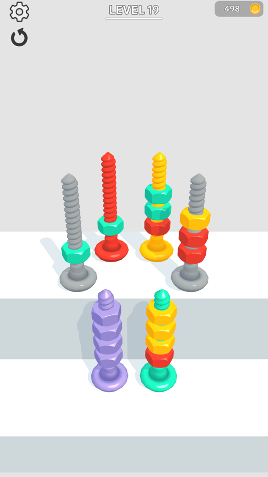 #6. Bolt Sorting (iOS) By: Babil Studios