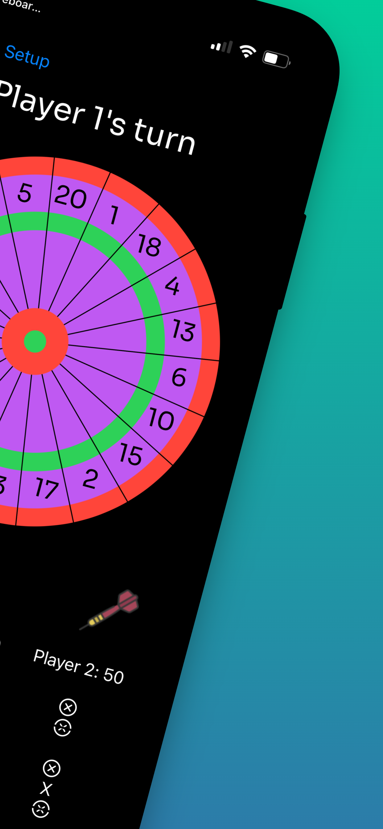 Darts Scoreboard Scorekeeper