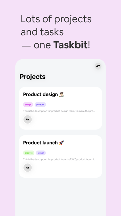 Taskbit: Collaborative tasks Screenshot