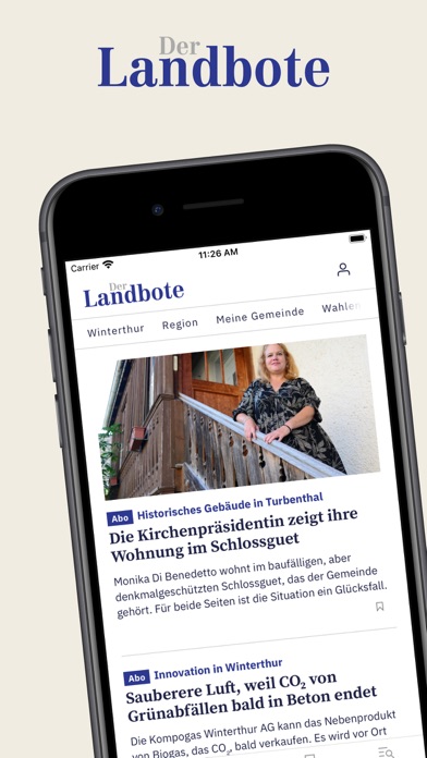 Der Landbote Nachrichten Screenshot