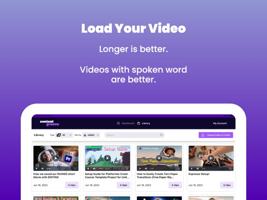 Screenshot #4 pour ContentGroove AI Video Editor