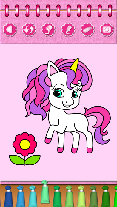 Pony Unicorn Coloring Book Screenshot