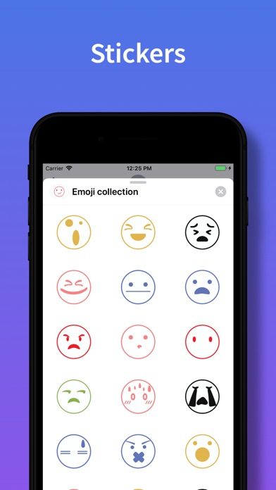 Screenshot #1 pour Stickers Emojis for iMessage