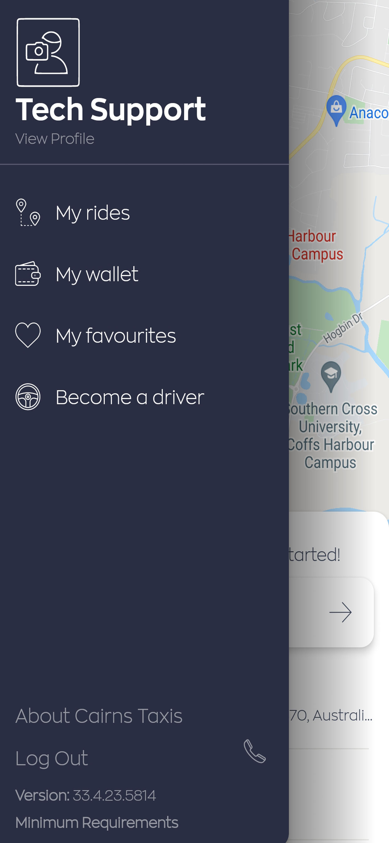 Cairns Taxis Booking App