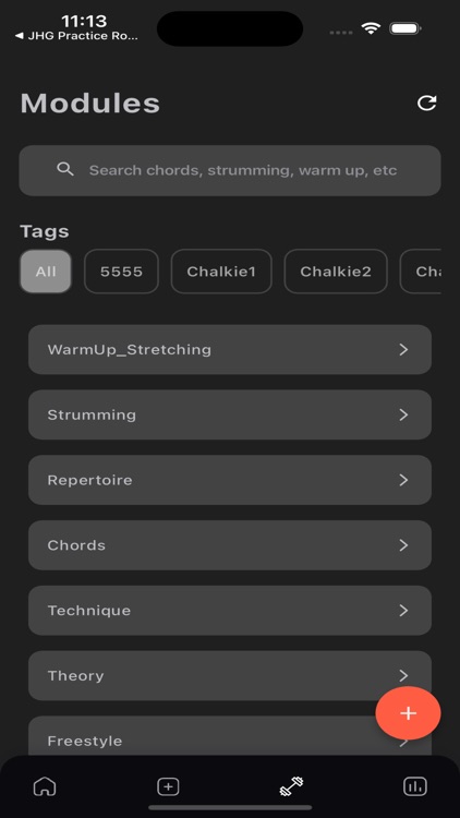 JHG Practice Routines