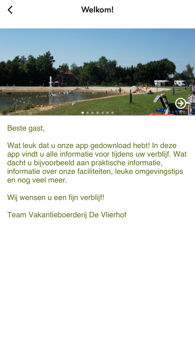 Vlierhof Vakantie app Screenshot