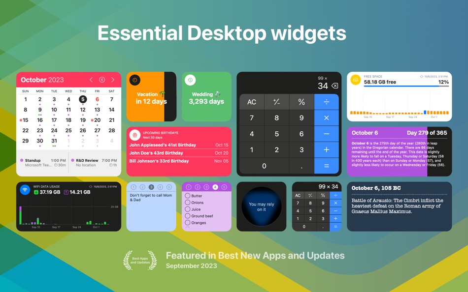 #1. Lockera Widgets (macOS) 由: ImageTasks Inc