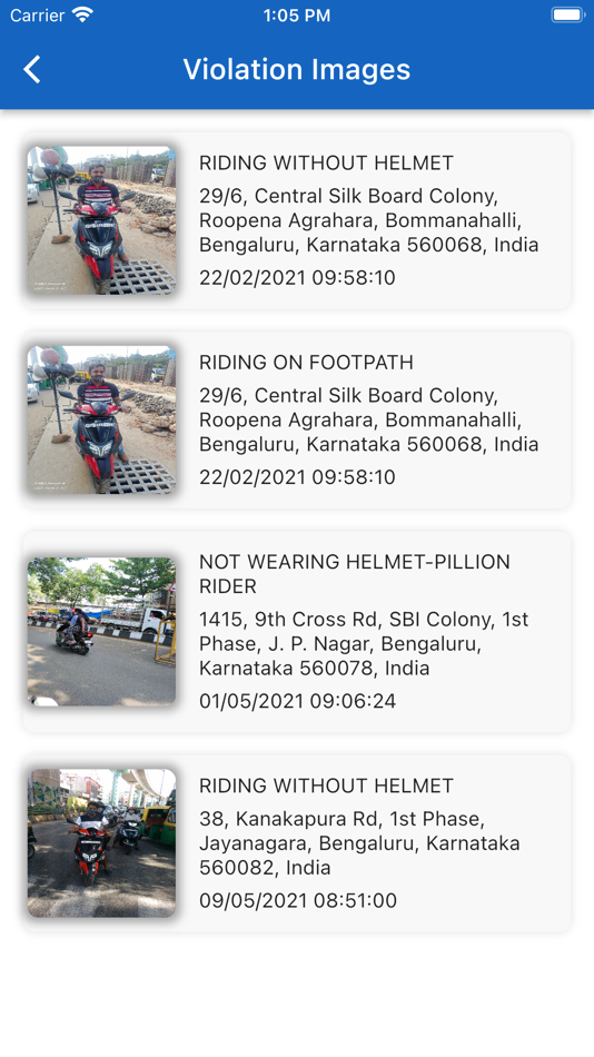 #3. Bangalore Traffic Check Fines (iOS) 由: Nikhil Jain