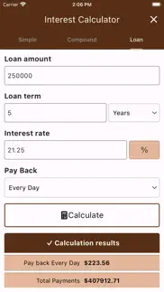 interiq : interest calculator iphone screenshot 3