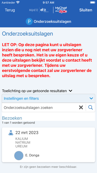 MijnETZ Screenshot