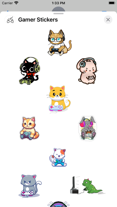 Screenshot #1 pour Gamer Stickers
