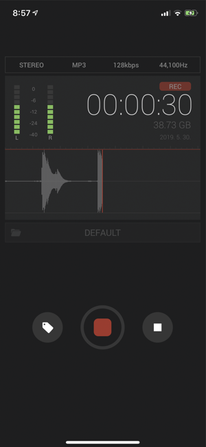 Captură de ecran Awesome Voice Recorder PRO AVR