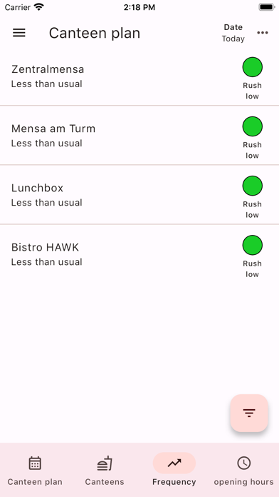 Mensa Speiseplan Göttingen Screenshot