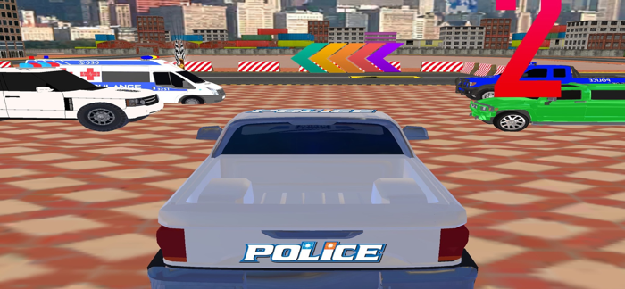 Police Transport Truck Driving