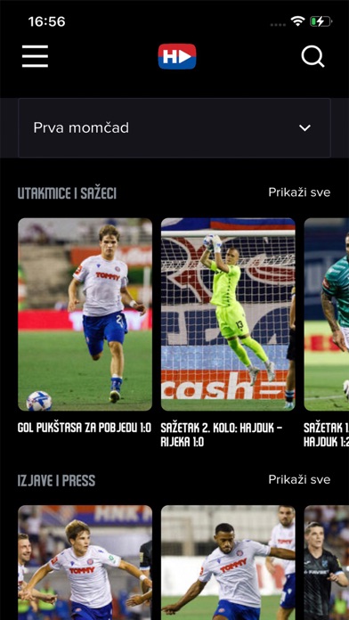 Hajduk Digital TV Screenshot