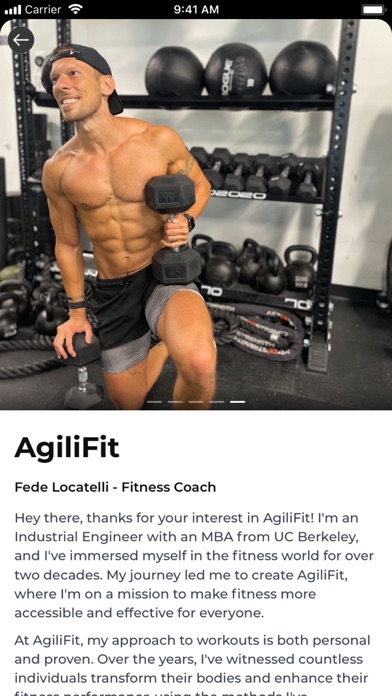 AgiliFit Screenshot
