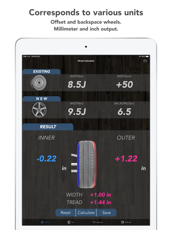 Screenshot #5 pour Tire Calculator (Offset&Speed)