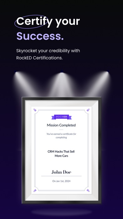 The RockED App Screenshot