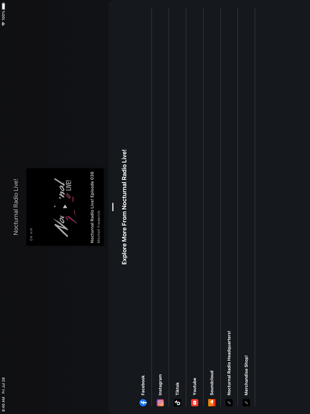 Nocturnal Radio Live! iPad screenshot 5 - Music app