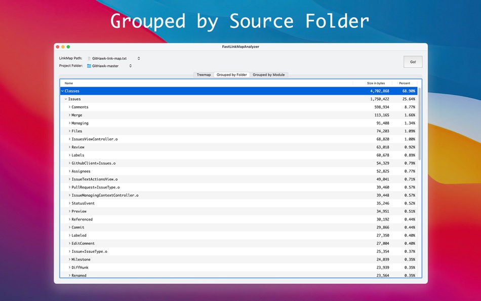#2. FastLinkMapAnalyzer (macOS) Podle: 基伟 徐