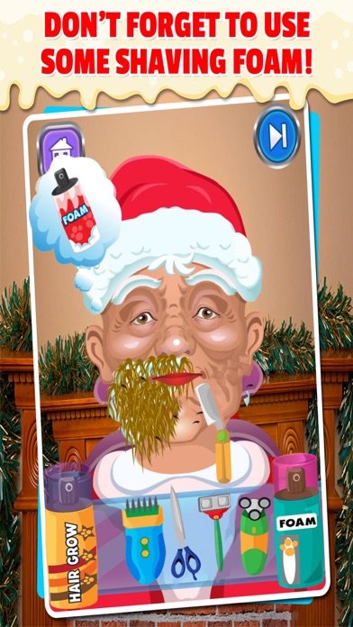 Santas Christmas Shaving Salon Screenshot