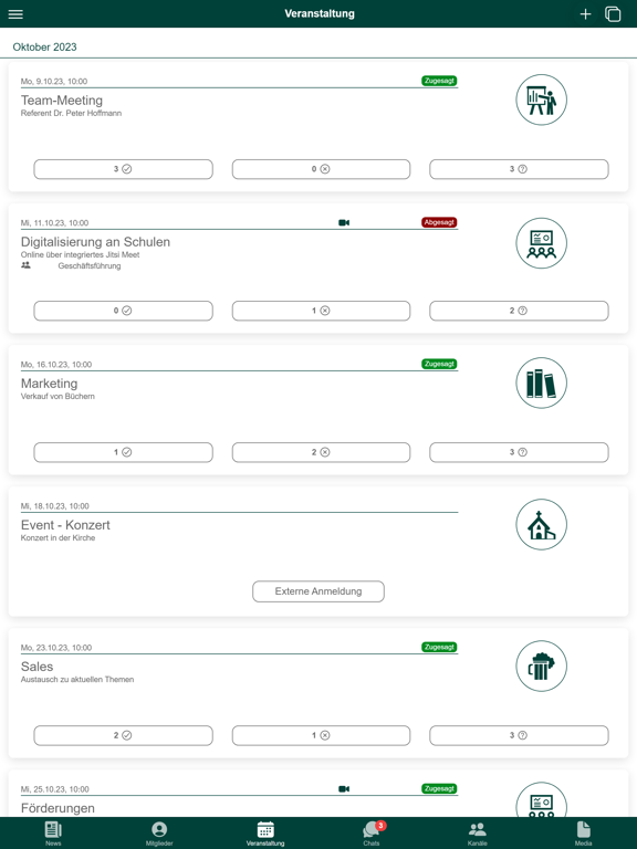 International Club Berlin App iPad screenshot