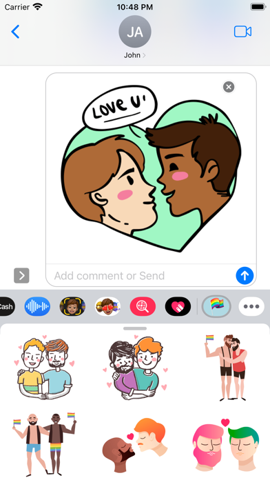 Screenshot #3 pour He's Mine Gay Stickers