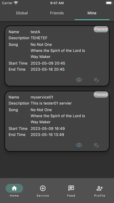 Christian Church Choir App Screenshot