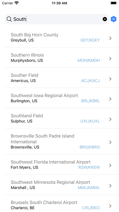 AIR Card® FBO Locator Screenshot