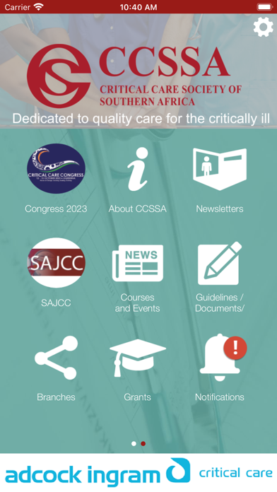 Critical Care Society SA Screenshot