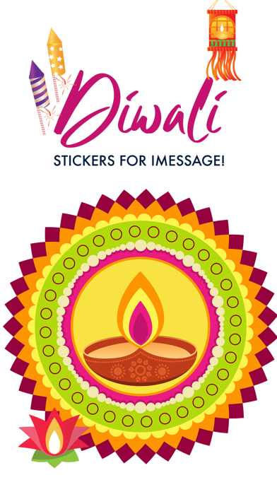 Screenshot #1 pour Diwali Stickers For iMessage!