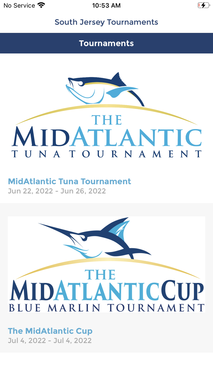 South Jersey Tournaments