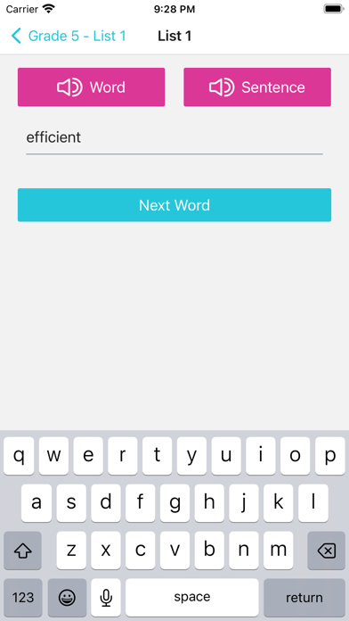 Australian Spelling Screenshot