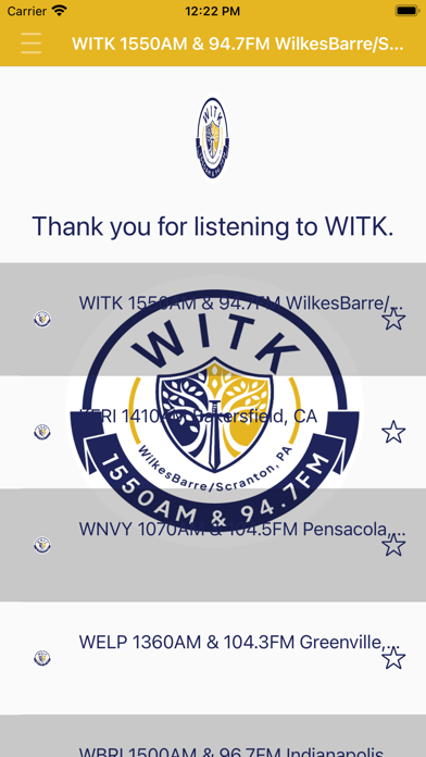WITK AM1550 & FM94.7 Screenshot 1 - AppWisp.com WITK AM1550 & FM94.7 Screenshot 1 - AppWisp.com