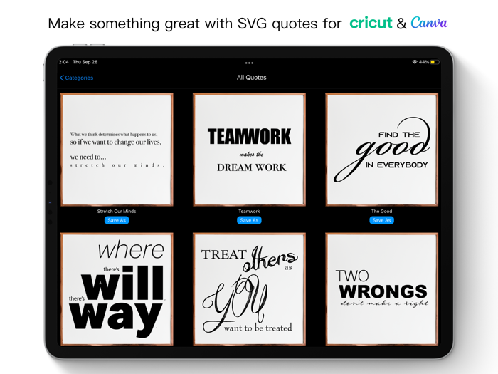 Quotes SVG for Cricut and Canva