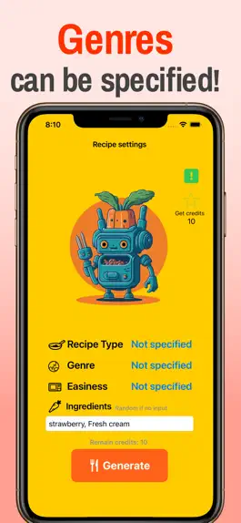 Game screenshot Recipe Generator AI hack