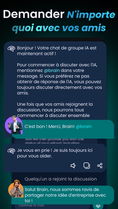 Screenshot #3 pour BrAIn - Chat de group avec IA