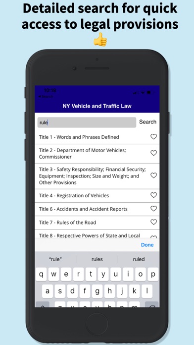 NY Vehicle & Traffic Law Pro Screenshot