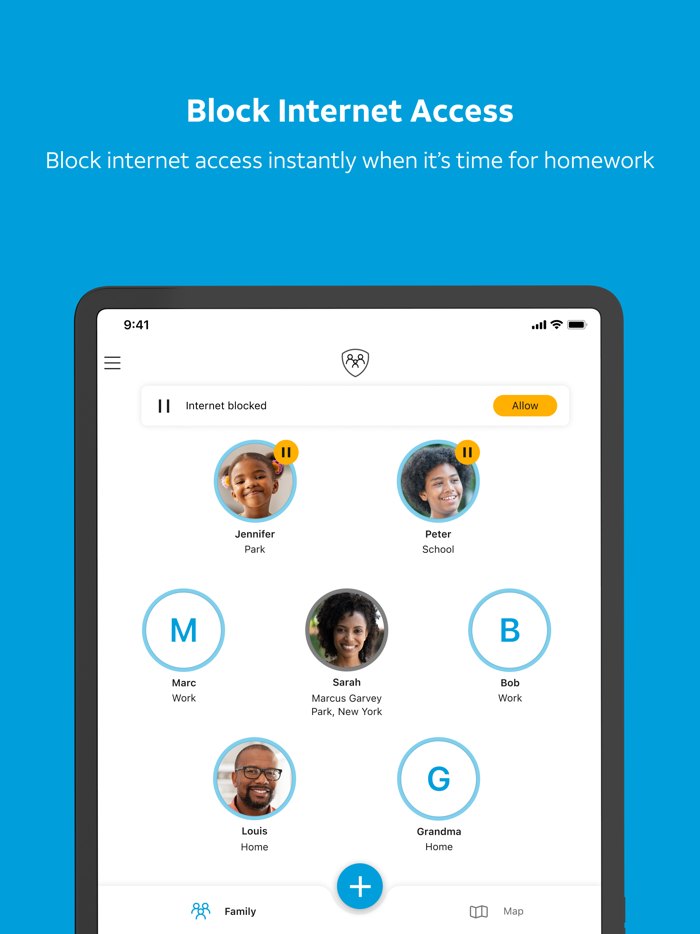 ATandT Secure Family® parent app