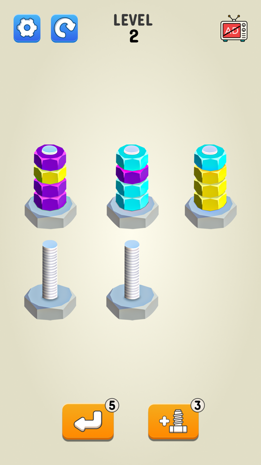 #2. Screw Sort: Nuts and Bolts (iOS) 由: NEXT SOLUTIONS JOINT STOCK COMPANY