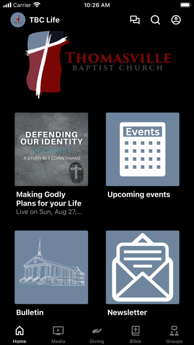 Thomasville Baptist Life Screenshot