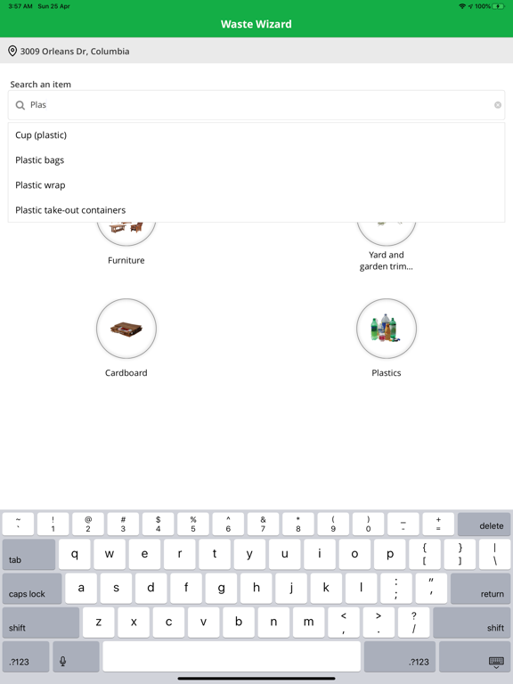 COMO Recycle and Trash iPad screenshot 4 - Reference app