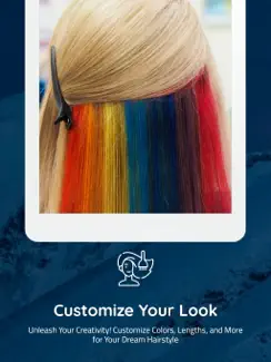 Hair Cut DYE Face App Try On iPad image 3