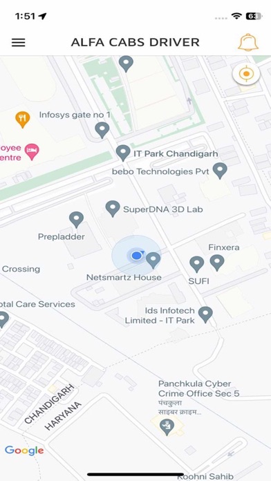 ALFA Cabs Driver Screenshot
