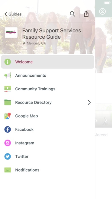 Merced County Resource Guide Screenshot