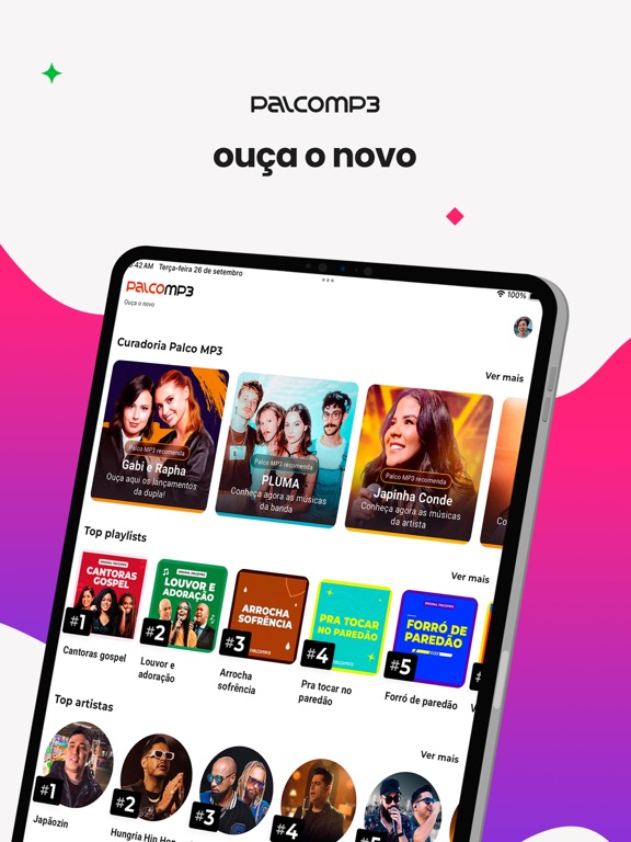 Screenshot #4 pour Palco MP3: Músicas e podcasts