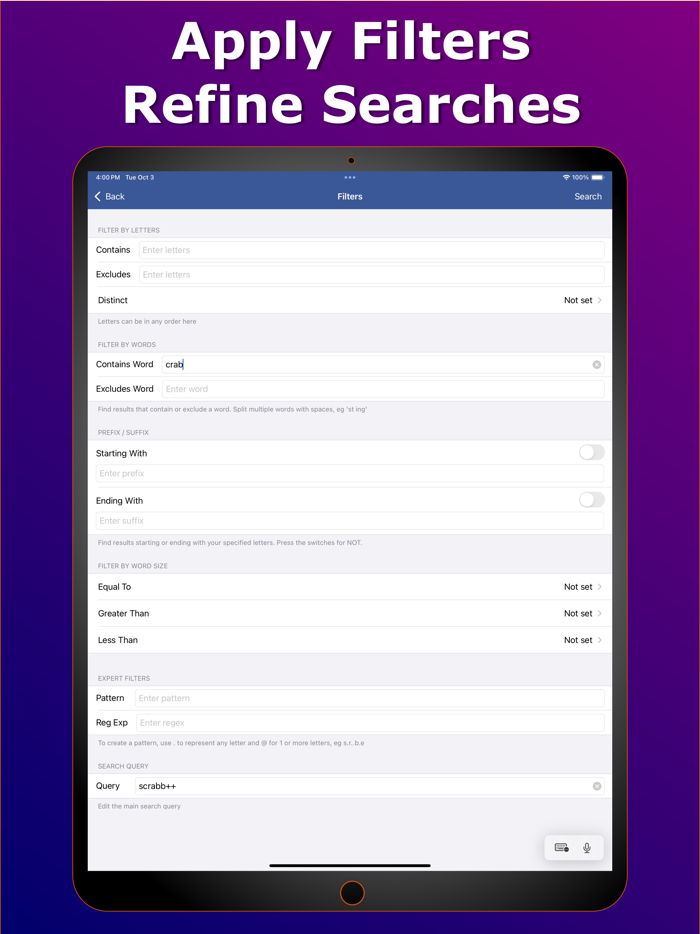 Anagram Solver - Crosswords