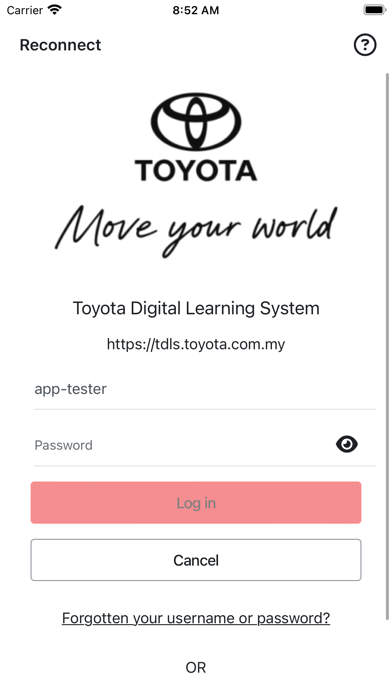 Toyota TDLS Screenshot